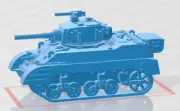 Stuart M5A1 - 1:100 scale - USA - Tanks - Armored Vehicle - World Of Tanks