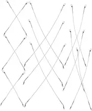 MOTHNUR 30pcs Biteresistant Fishing Leader Wire Kit with Connectors Rigs for Tackle Snaps and Swivels Essential Fishing Supplies for Anglers