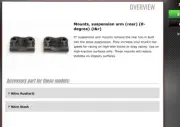 Traxxas 2797 Left/Right Suspension Arm Mount 0 Deg: 1/10 Nitro Stampede