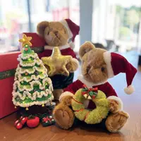 在飛比找ETMall東森購物網優惠-圣誕節關節熊毛絨玩具公仔關節泰迪熊公仔熊玩偶擺件圣誕節禮物