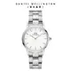 Daniel Wellington 手錶 Iconic Link 28mm/32mm精鋼錶 耀目亮銀(DW00100205 DW00100207)/ 28mm