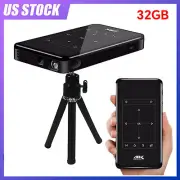 4K HD Smart Mini Projector Android WiFi Bluetooth 1080P 32G Home Theater NSz