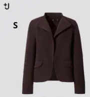 UNIQLO +J Jil Sander Double Face Stand Jacket Dark Brown S size New from Japan