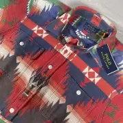 Polo Ralph Lauren Southwestern Aztec Jacquard Workshirt Shirt Men’s Medium $248