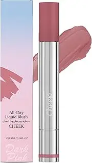 Euyehn Liquid Blush for Cheeks, Facial Blush, Long-lasting Blendable Liquid Blusher Rouge for High-pigment Color and Creates A Soft Finish