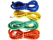 ( FOUR) 6 FOOT HEAVY DUTY LUGGAGE BUNGEE CORDS WITH METAL HOOKS- FREE SHIPPING!