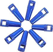 Happyyami 8pcs Bike Stem Cap: Stylish Aluminum Bike Tire Valve Caps - French Style Bicycle Accessories Ensure Smooth Cycling for Outdoor Cycling Adventures