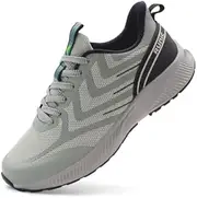 [RUNIC] Wide Toe Box Sneakers for Men - Extra Wide Width Lightweight Running Shoes, Breathable Walking Tennis Shoes with Arch Support and Non-Slip Rubber Outsole