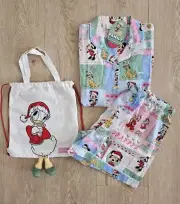 Peter Alexander Kids Disney Pink Mickey & Friends Shortie Pj Set Size 14 - BNWT