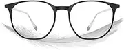 ROCKNIGHT Blue Light Blocking Glasses for Computer Phone Digital Screen, Black Hexagon Frame, M