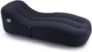 Automatic Inflation Lounge Chair, Inflatable Chair, Inflatable Sofa, TPU Material, USB Charging, for Camping Lawn Patio Beach-Blue