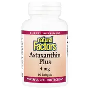 Natural Factors, Astaxanthin Plus, 4 mg, 60 Softgels