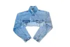 Knotwtr women's cybertron crop top in Light Blue