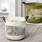 Plastic Dirty Clothes Basket Double Handle Sundries Storage Basket Toy