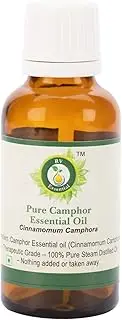 Camphor Essential Oil | Cinnamomum Camphora | Camphor Oil | For Diffuser | For Massage | For body | For Hair | 100% Pure Natural | Steam Distilled | Therapeutic Grade | 50ml | 1.69oz By R V Essential