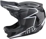 Troy Lee Designs D4 Carbon Full-Face MTB Helmet MIPS Lines (Black/Gray) X-Large