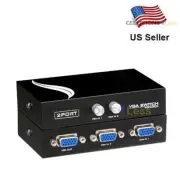 Two 2 Way VGA Switch Splitter