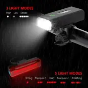 USB Rechargeable Bicycle LED Bike Light 1200 Lumen Front and Back Super Bright