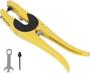 FLEXMAN Ear Tag Plier, Universal Reusable Livestock Ear Tag Plier Galvanized Iron Yellow Cattle Sheep Ear Tag for Pigs, Cattle, Calves, Goats, Sheep