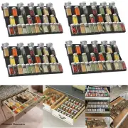 Expandable Spice Drawer Organizer 4 Tier Spice Rack Drawer Insert Tray for Jars.