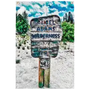 Wall Flag"Ansel Adams Wilderness Area" (Natural theme)
