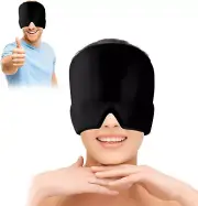 Migraine Head Cap, Single-Sided Ice Gel Pack Relief Wrap Headache Relief Hat,...