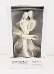 Vintage Enesco Wedding Cake Topper Bride & Groom New in Box Best Occasions