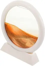 GLSTOY 3D Sand Painting Hourglass House Decorations for Home Sand Art Picture Quicksand Painting Deep Sea Sand Painting Moving Sand Art Decoration Moving Sandscape Picture Toy Yellow Abs