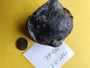 Large circle Tektite METEORITE 140 grams