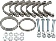 SHLPDFM Rusted Exhaust Flange Repair Kit Flange Repair Kit Exhaust Repair Exhaust Flange Replacement Accessories Silencer for E46 M3