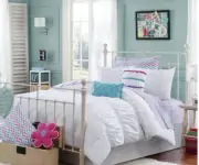 DREAMZZZ JULISSA 4pc QUEEN SHEET SET “PRINTED WAVE” NIB Zig Zag New! 100% Cotton
