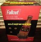 Fallout Nuka Cola Wild Glass Rocket Bottle & 10 Caps Replica NEW