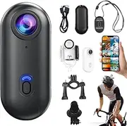 Treklon POV Camera, Treklon Body Camera, Thumb Size Cam, Pocket Action Cam,170° Wide Angle Wearable Video Recording, Walking and Outdoors Activities (Black)