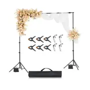 VEVOR Backdrop Stand Background Stand Kit with 2 Tripod for Party & Photo Studio
