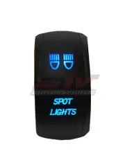 ROCKER SWITCH SPOT LIGHTS BLUE LED JEEP TRUCK WRANGLER