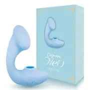 LOVE MERCI Orgaster Neo G-Spot Double Head Massager - # Blue 1pc
