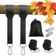 Tree Swing Straps Hammock Hanging Kit Holds 2000 Lbs with Lock Snap Carabiners
