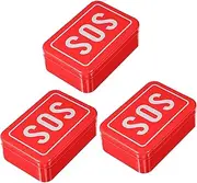 Storage Case 3pcs First Aid Kit Box Tinplate Material Easy to Carry Essential for Outdoor Activities