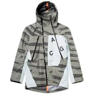 全新現貨 極罕 Nike-Lab ACG ALPINE JKT AOP暗泥灰淺綠 924075-004 風衣大衣飛行外套夾克 Gore-Tex 黃金M號