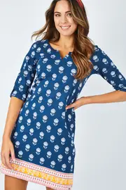Lucy Mini Shadow Flower Dress--HAT-S19SBL180C