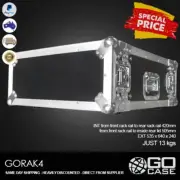 GORAK4 ATA Road Case 4U 4RU Rack Flight Case - WAS $299
