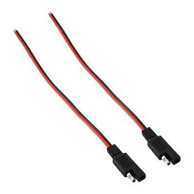 2 Pcs 18AWG SAE Extension Cable 2-Pin SAE Connector Disconnect Plug 10A8735