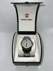 Swiss Army Victorinox Men’s Watch 38mm Silver Tone 25567 With Box New Swiss Made