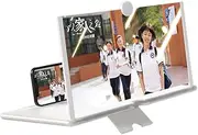 Magnifying Glass,Pull-Out Foldable Phone Screen with Remote Control,12in Phone Screen Amplifier with Folding Stand Holder,3D Movies Projector for Movies,Videos,Gaming,Reading-Display Screen