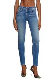[Diesel] Diesel - Skinny Jeans - 2017 Slandy - Jeans - Woman - Blue 26 Blue