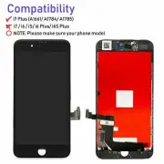 For iPhone 7 Plus Touch Screen Replacement Digitizer LCD Display Assembly Black