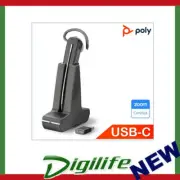 Plantronics/Poly Savi 8240 UC, Standard, USB-C, Convertible, DECT Wireless, crys