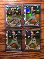 2019 Bowman Chrome DREY JAMESON 1st 4 Card Lot Sapphire Refractor Sky Blue
