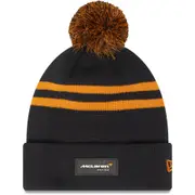 McLaren Racing Black Beanie with Pom