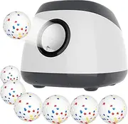 Advwin Large Ball Thrower for Dogs, Rechargeable Automatic Launcher with 6 Tennis Balls, 40-60-80Ft Launching Distance, Remote Control Ball Launcher for Medium & Large Dogs Indoor/Outdoor